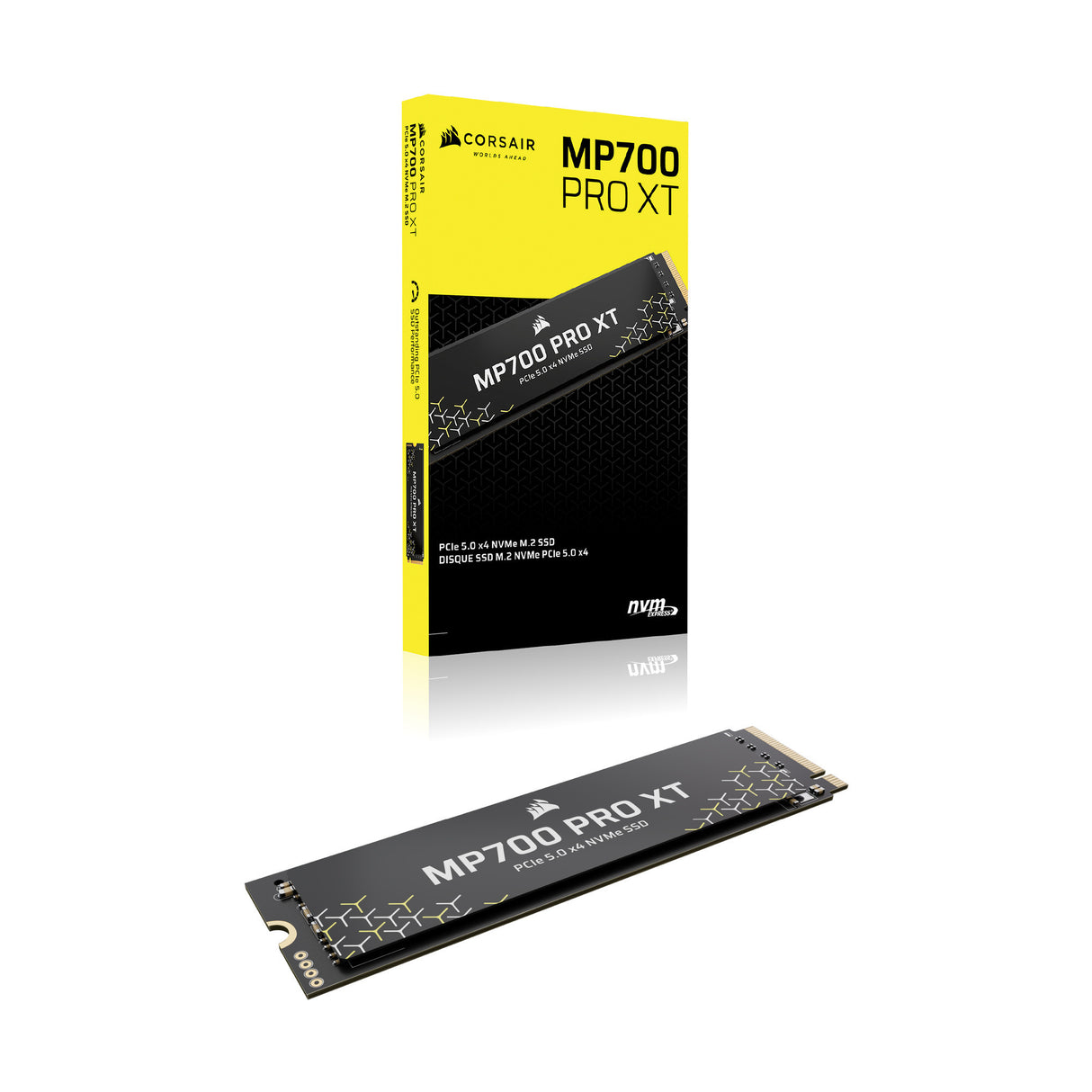 Corsair MP700 Pro XT 1 TB SSD (schwarz, PCIe Gen5 x4 NVMe 2.0, M.2 2280, 3D TLC NAND)