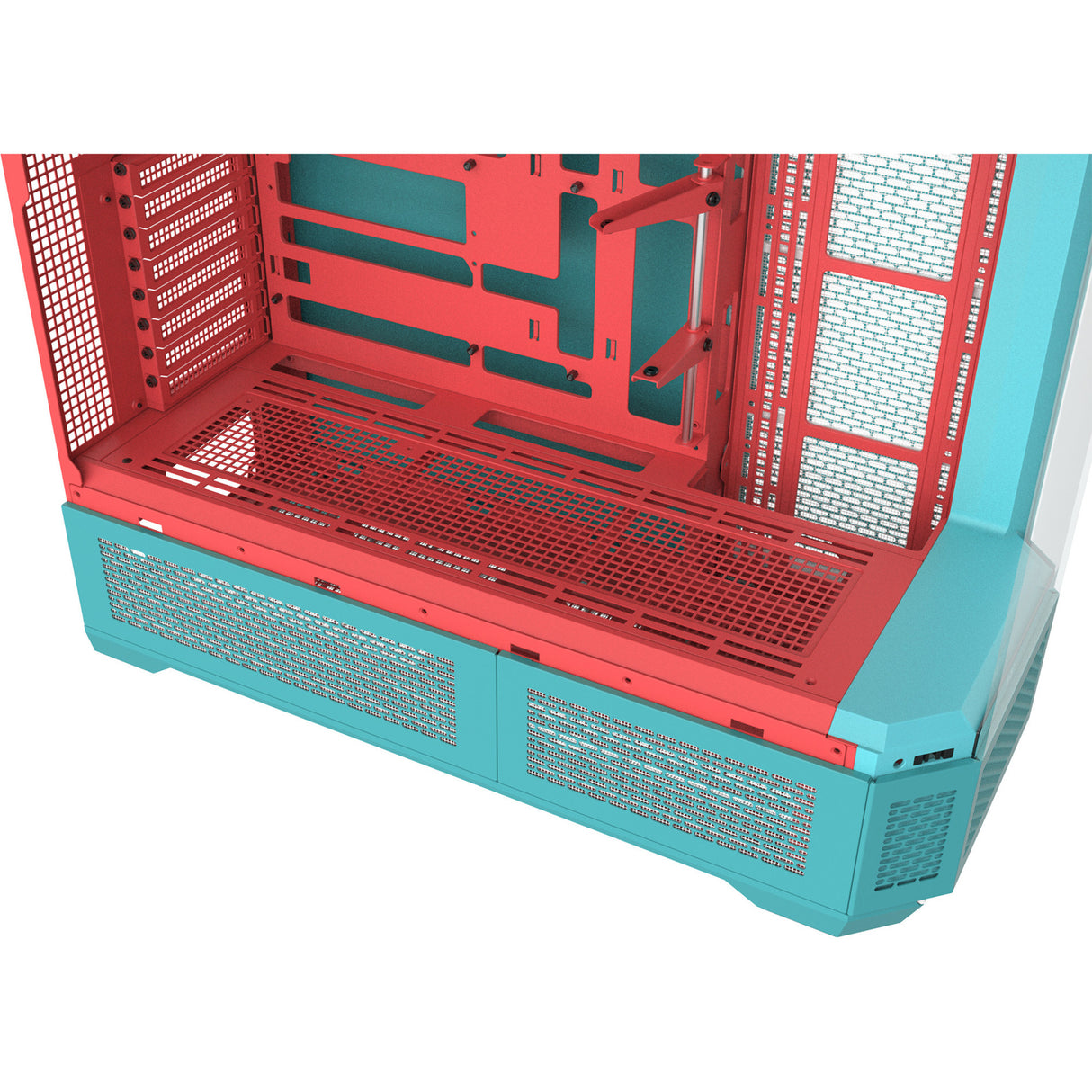 Thermaltake View 600 tg Mint Strawberry Big-Tower-Gehäuse (Mint Berry | 2x USB-A | 1x USB-C | gehärtetes Glas)