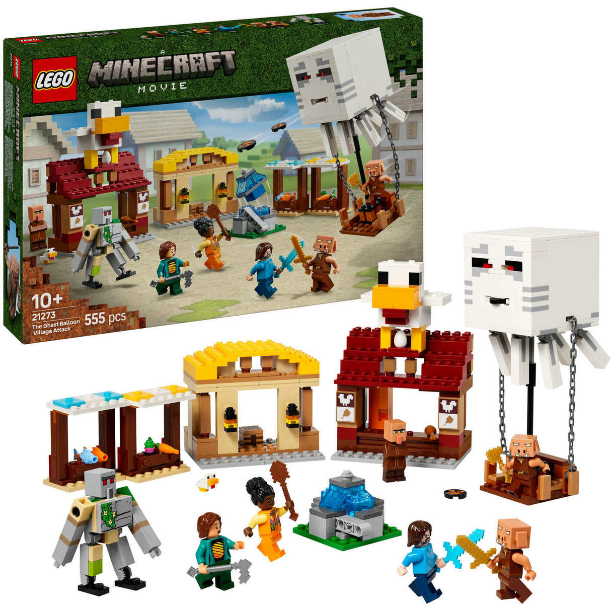 Lego Minecraft 21273 Der schreckliche Ballonangriff auf das Dorf