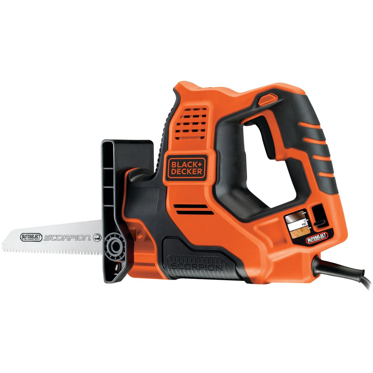 Black+Decker 500 W Scorpion Multisaw mit Autoselect-Technologie RS890K-QS Säbelsäge (Orange Schwarz)