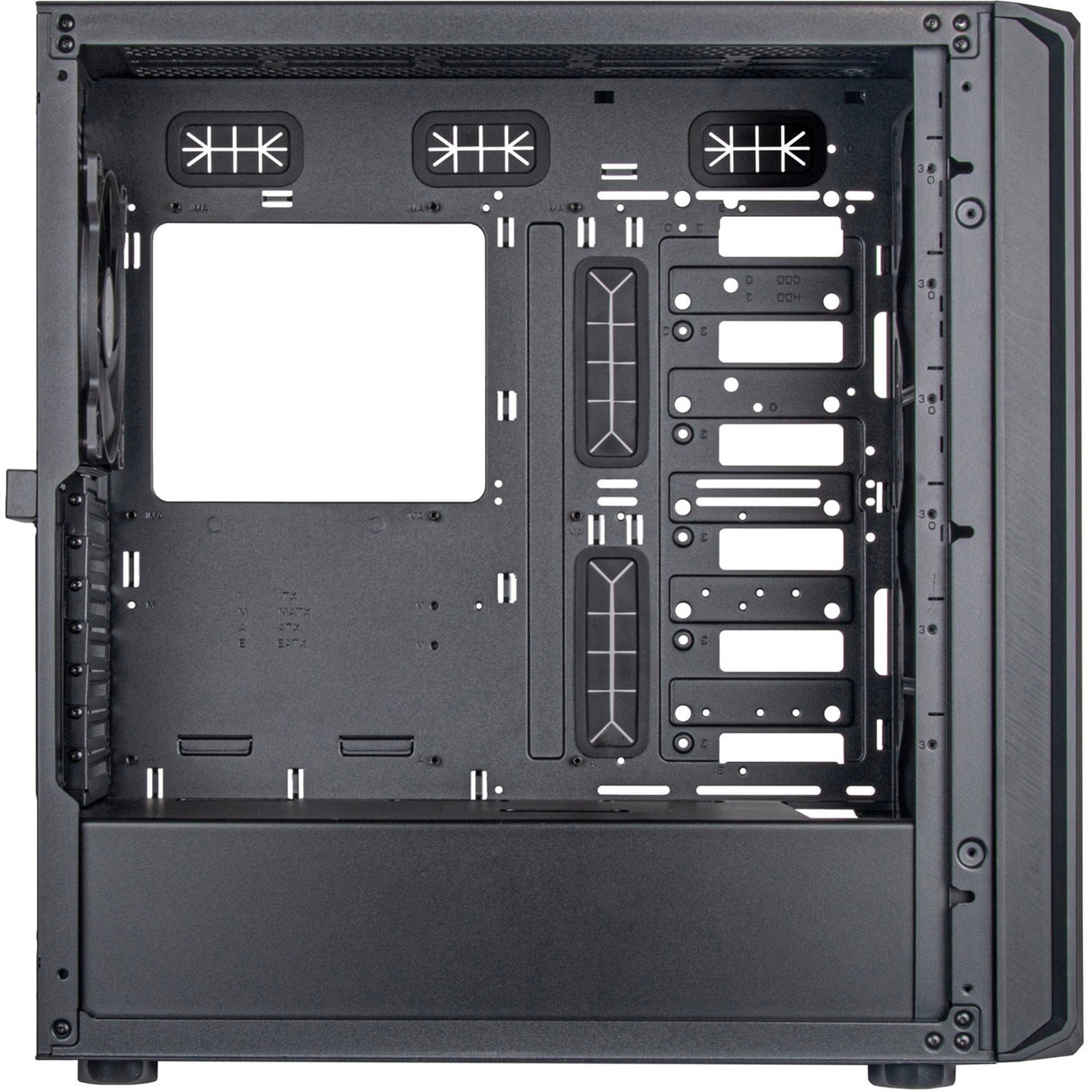 Silverstone sst-sed1-b Midi-Tower-Gehäuse (schwarz | 2x USB-A | 1x USB-C)