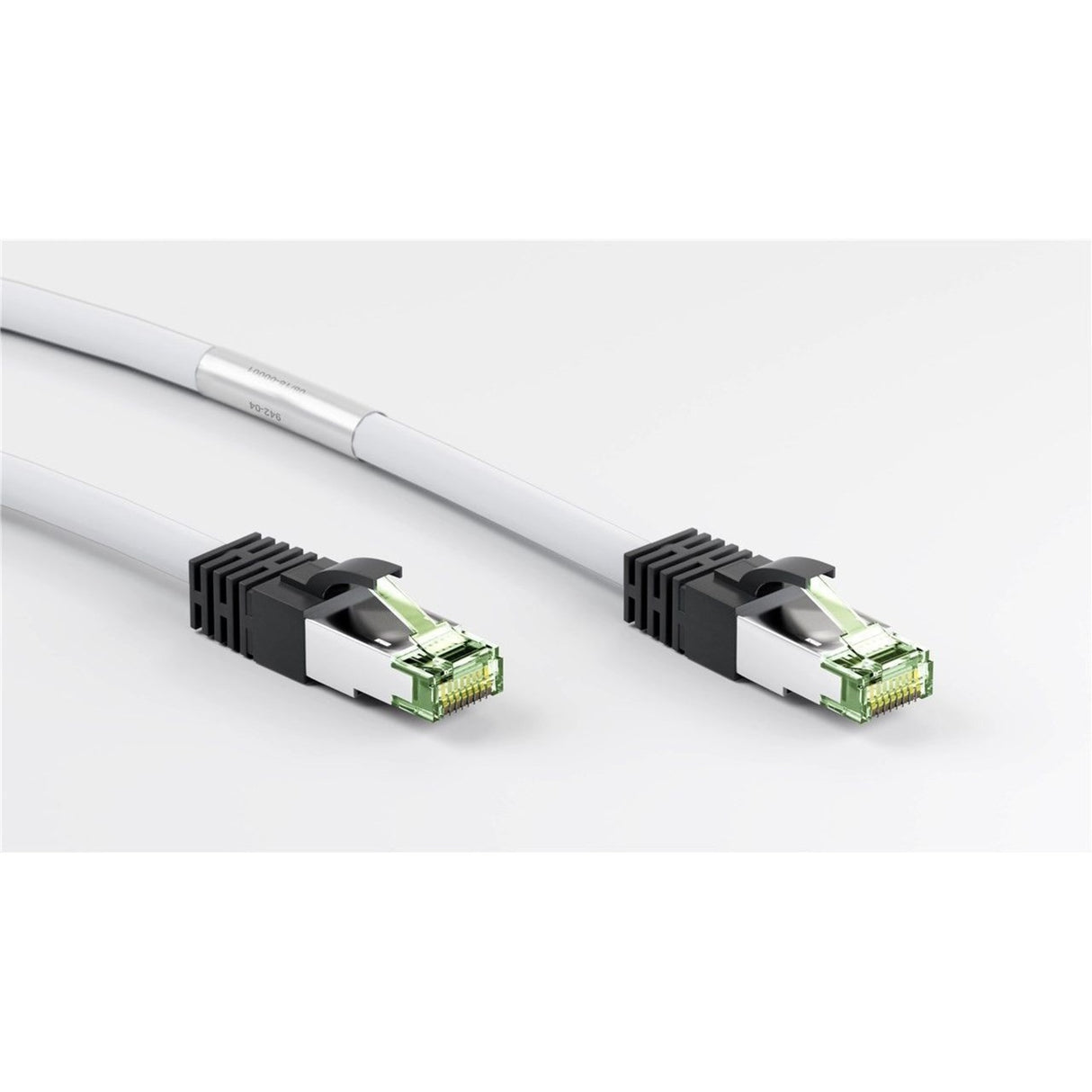 Goobay Netzwerkkabel Kat.8.1 S FTP (weiß, 0,5 Meter)