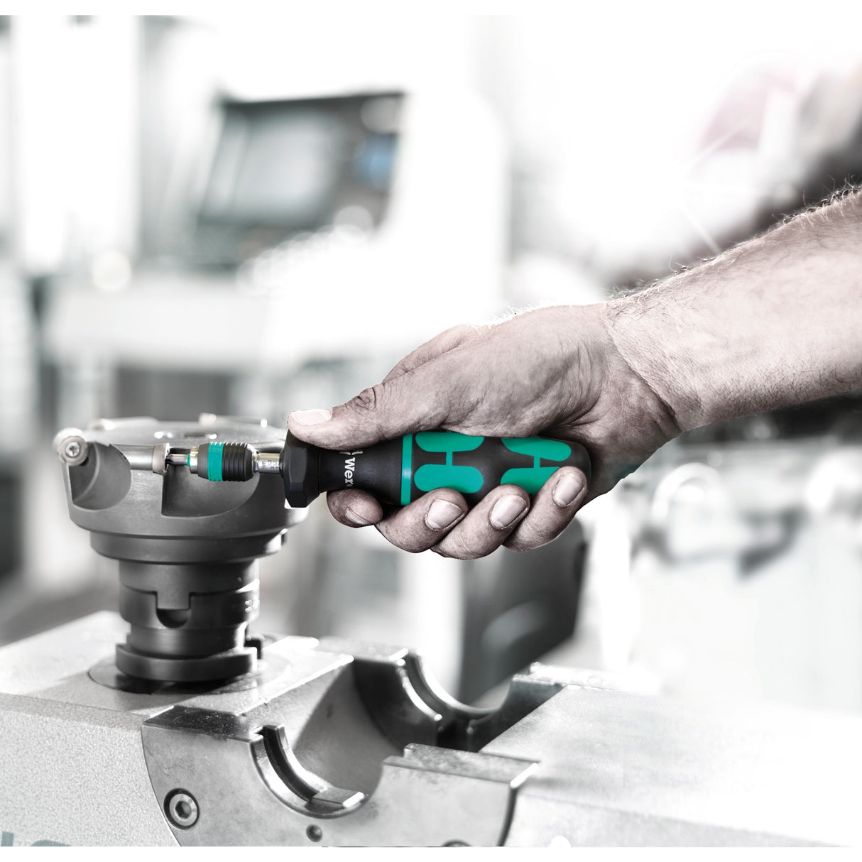 Wera 7441 Kraftform einstellbarer Drehmomentschraubendreher mit Rapidaptor-Schnellwechselhalter, 1 4 Zoll, 1,2 - 3,0 Nm – 1 Stück – 05074701001