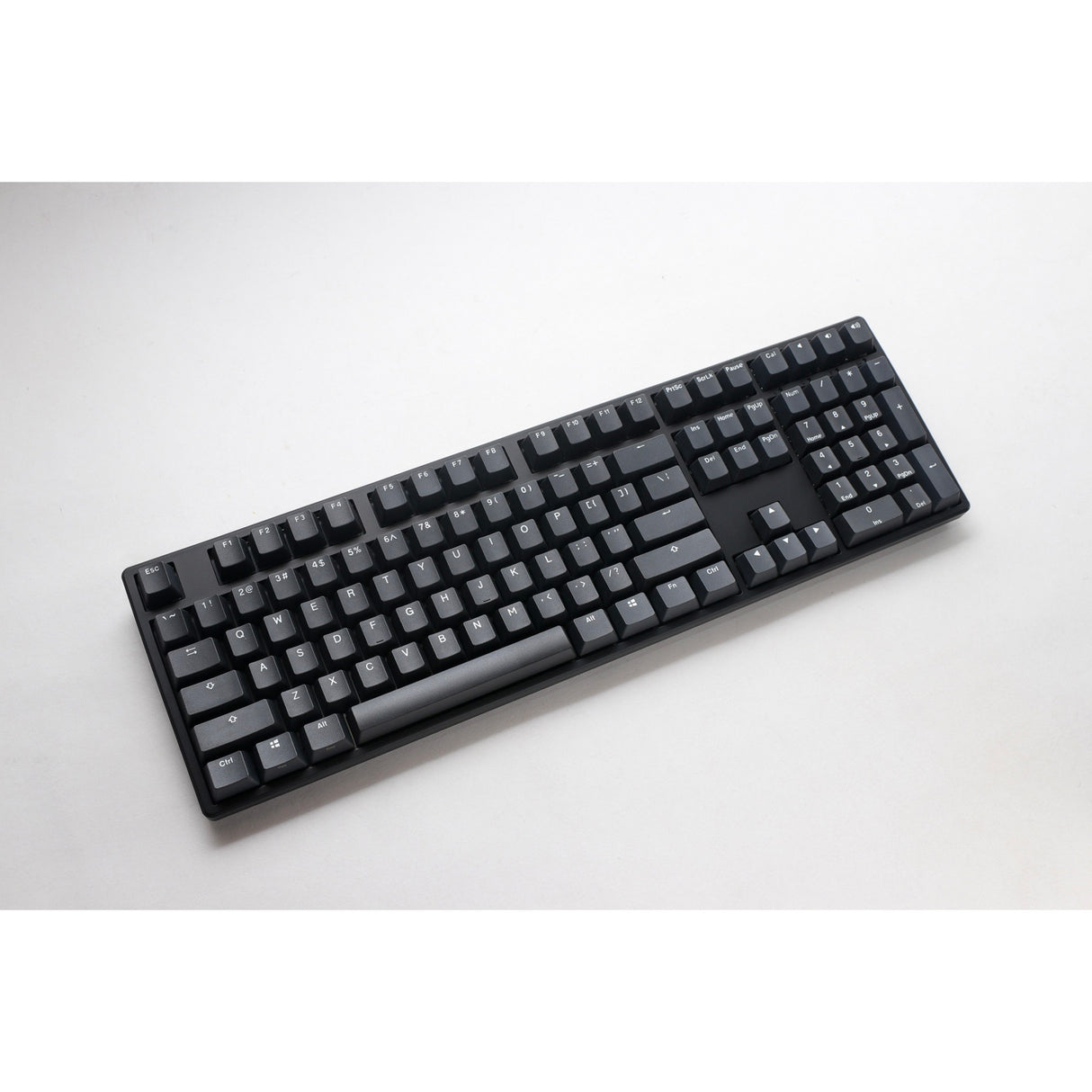 Ducky origin phantom black, toetsenbord (zwart, us lay-out, cherry mx red, hot swap, pbt double-shot keycaps)