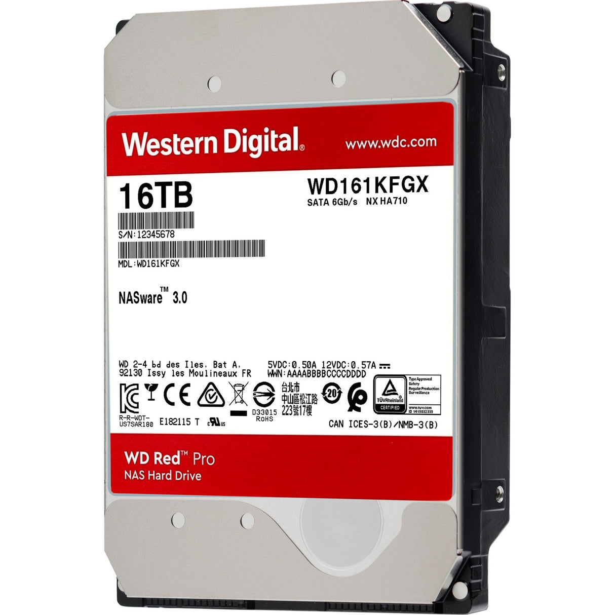 WD Red Pro 16 TB Festplatte (161kfgx, SATA 600, 24 7, AF)