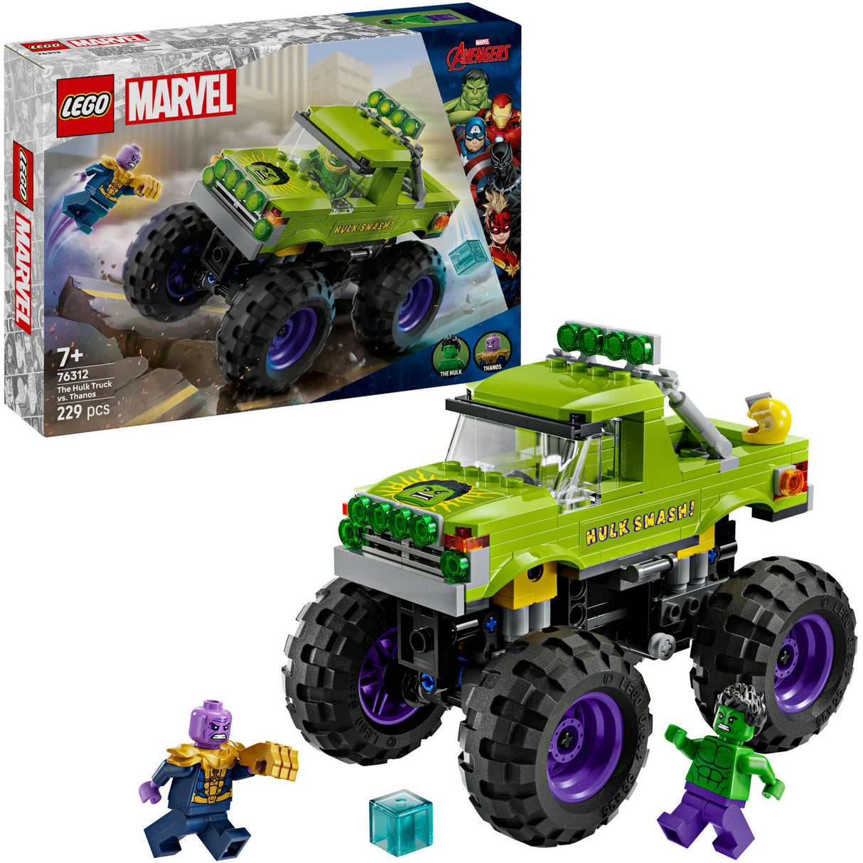 Lego Marvel 76312 Der Hulk Truck vs. Thanos