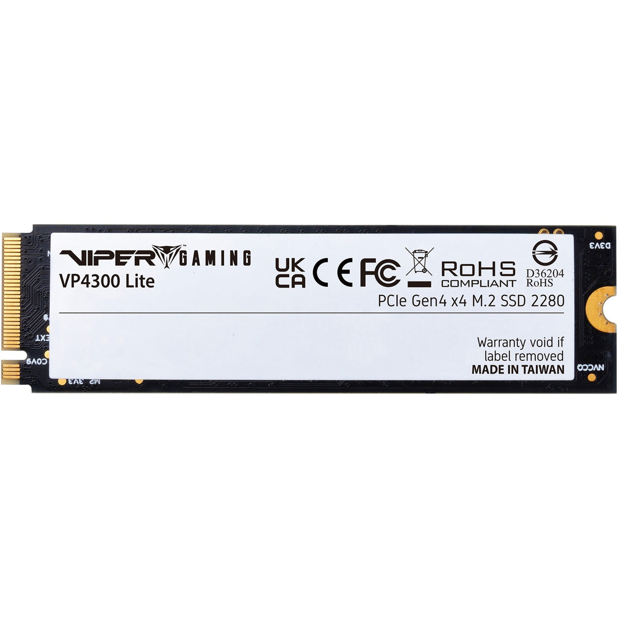 Patriot vp4300l1tbm28h viper vp4300 lite SSD, 1 TB, M.2 2280, PCIe Gen4 x4, 7400 MB/s, 800.000 Iops