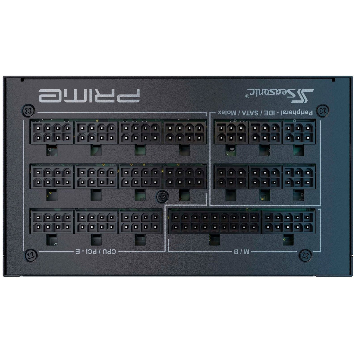 Seasonic Prime PX-1600 Modulares 1600-Watt-Netzteil (Schwarz, 2x 12VHPWR, 8x PCIe)