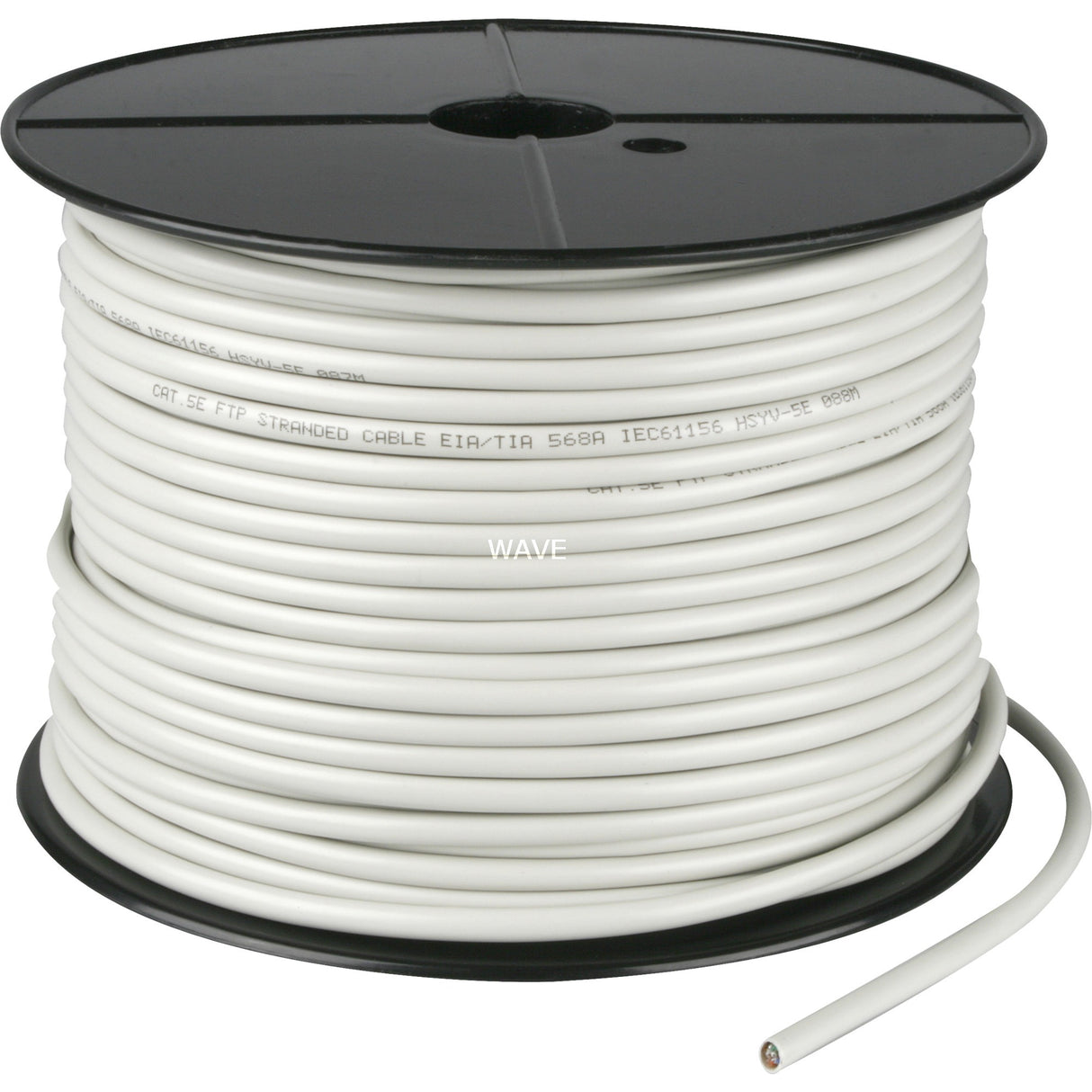 Goobay Netzwerkkabel RJ-45 FUTP mit Cat.5e (grau, 100 Meter, Kabelrolle, flexibel)