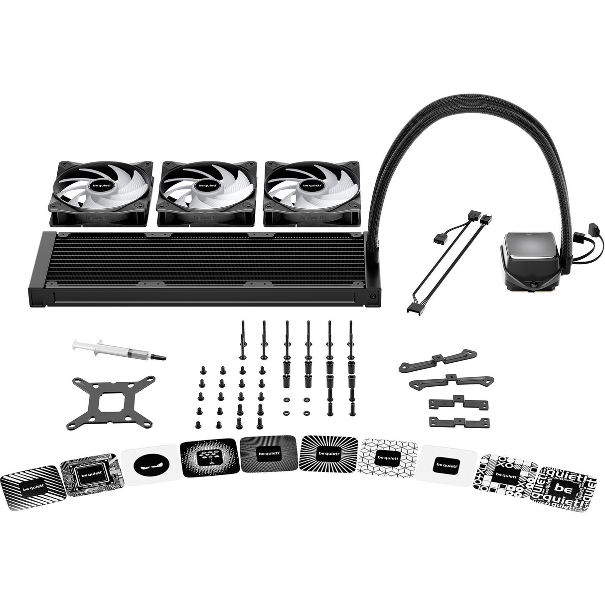 Ruhig sein! Pure Loop 3 lx 360 Wasserkühlung (schwarz, pwm)
