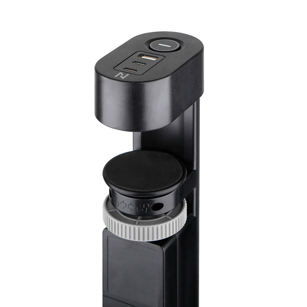 Neomounts ds22-840bl6 Tischsteckdose mit Klemme, 1,4 m, Innenbereich, Typ F, Kunststoff, schwarz, Stromversorgung