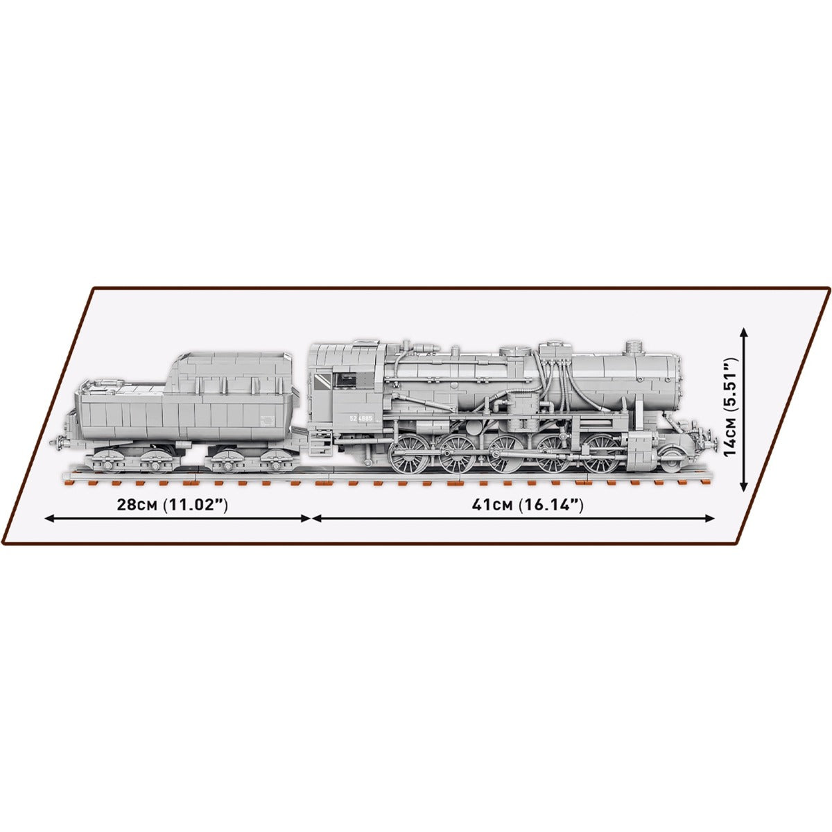 Cobi kriegslokomotive baureihe 52 constructiespeelgoed (schaal 1:35)