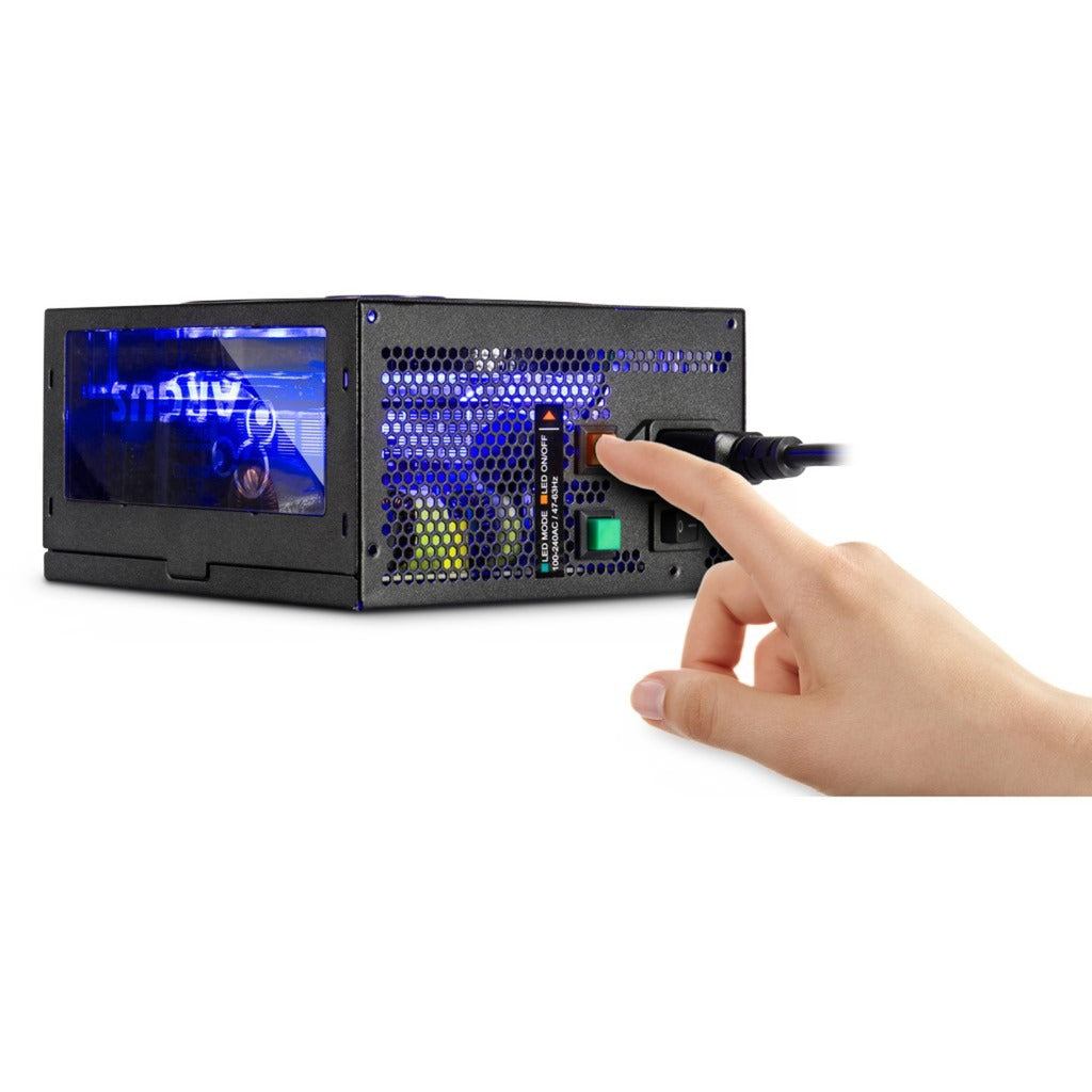 Inter-tech Argus RGB-650W CM II modulares 650-Watt-Netzteil (schwarz, 2x PCIe)
