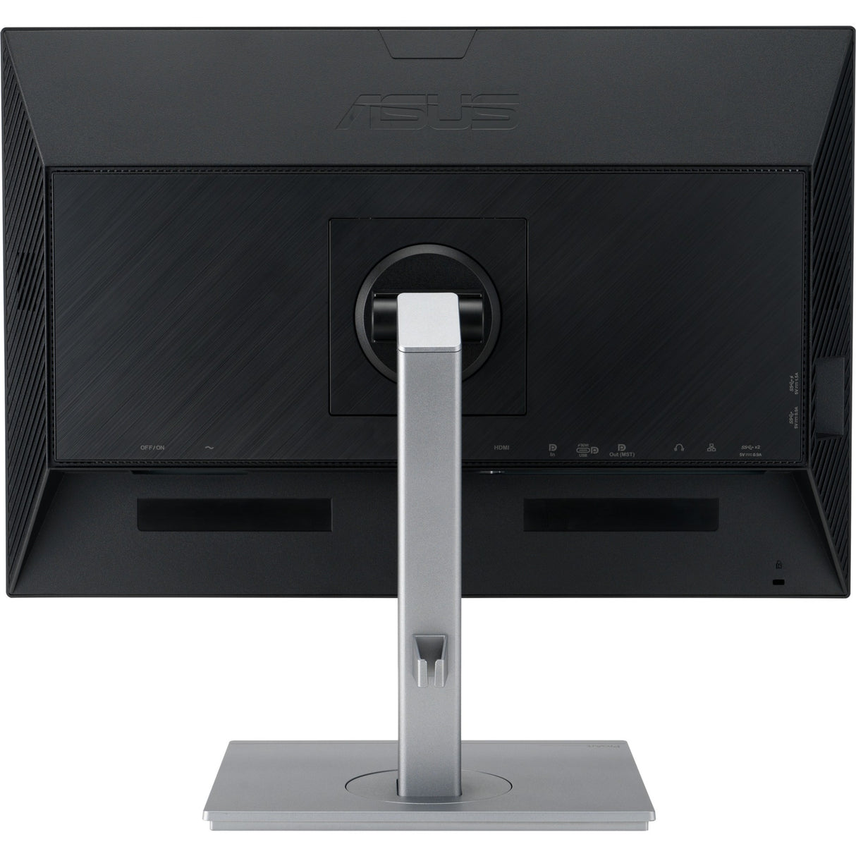 Asus proart display pa248cnv 24 monitor (zwart zilver, 75 hz, hdmi, displayport, usb, lan, audio)
