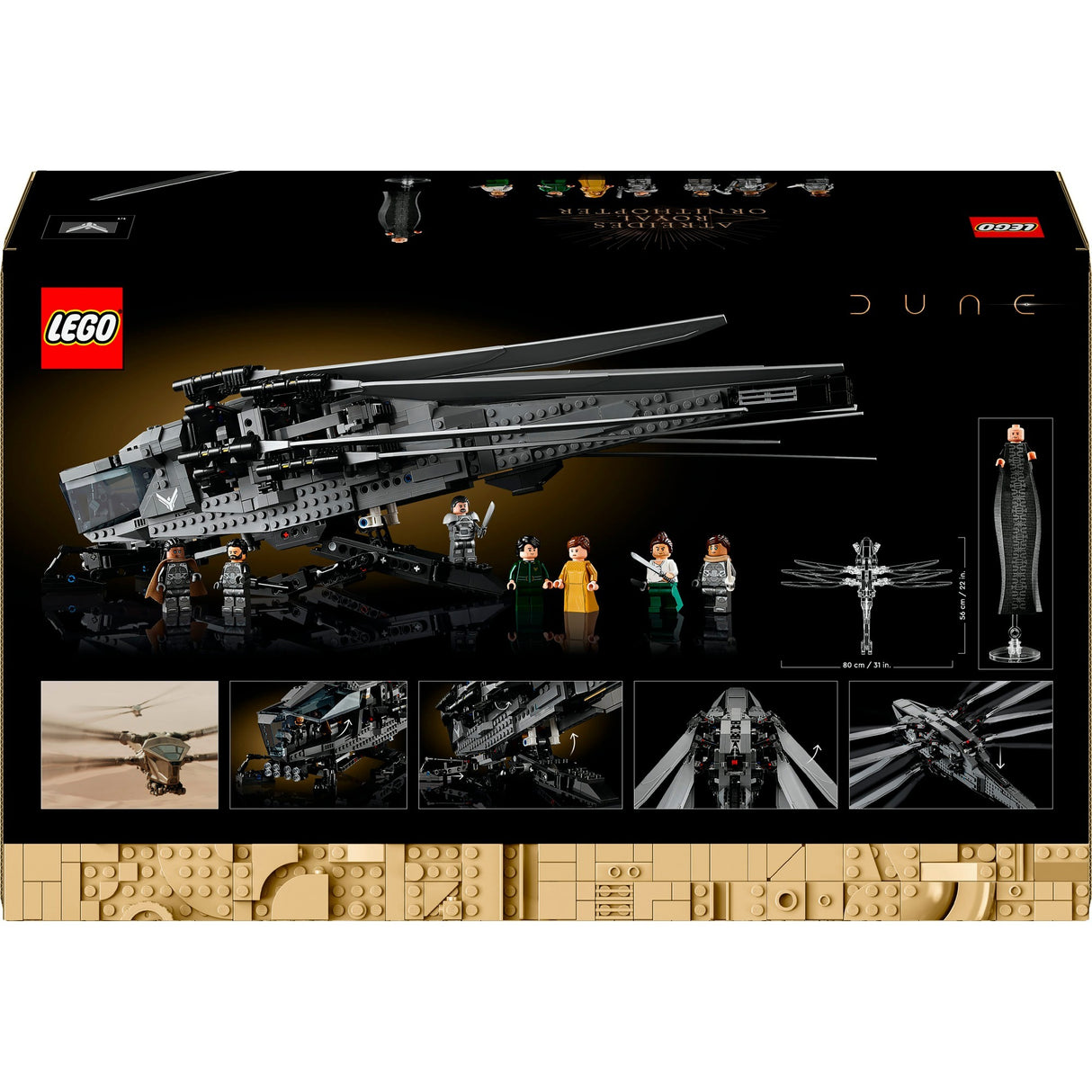 Lego -Ikonen 10327 Dünenatreides Royal Ornithopter