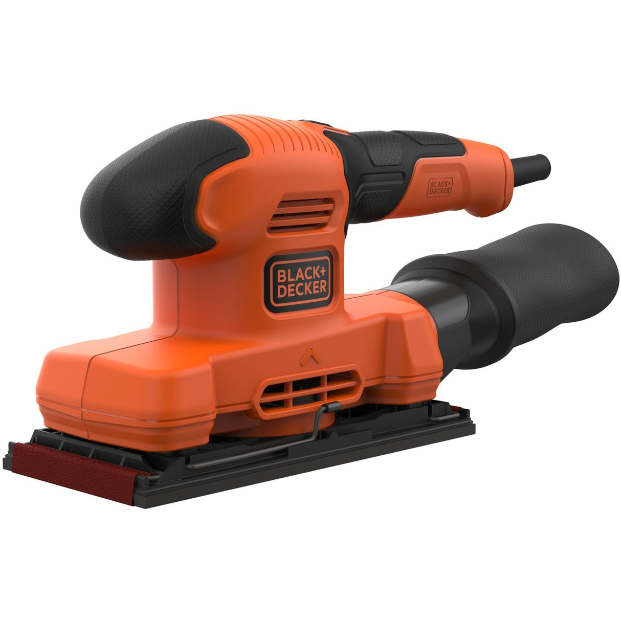 Black+Decker 150 W 1 3-Blatt-Exzenterschleifer BEW220-QS (Orange Schwarz)