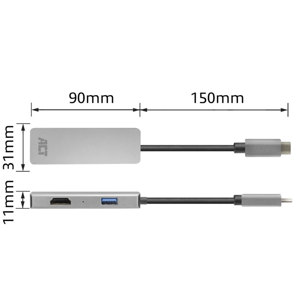 Act Connectivity USB-C 4K Multiport-Adapter für 2 HDMI-Bildschirme, u. a