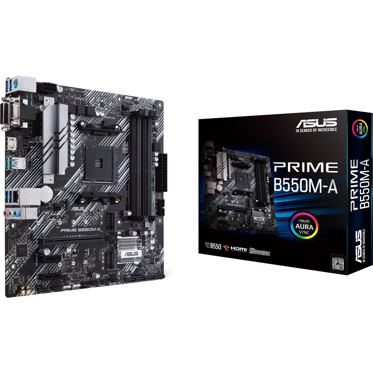 Asus Prime B550M-A Sockel AM4 Mainboard (RAID, GB-LAN, Sound, µATX)