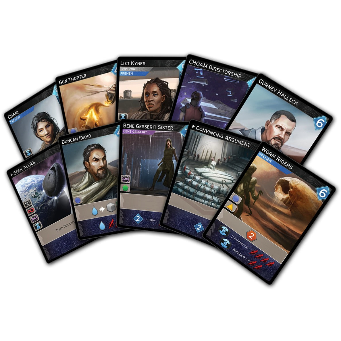 Asmodee Dune: Empire-Brettspiel (englisch, 1 – 4 Spieler, 60 – 120 Minuten, ab 14 Jahren)
