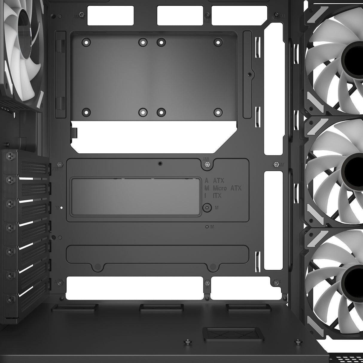 Sharkoon Elite Shark CA500 Midi-Tower-Gehäuse (schwarz | 2x USB-A | 1x USB-C | RGB | gehärtetes Glas)
