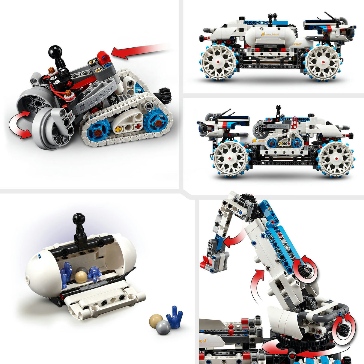 Lego Technic 42211 Mondaußenposten Mondrover Raumfahrzeug