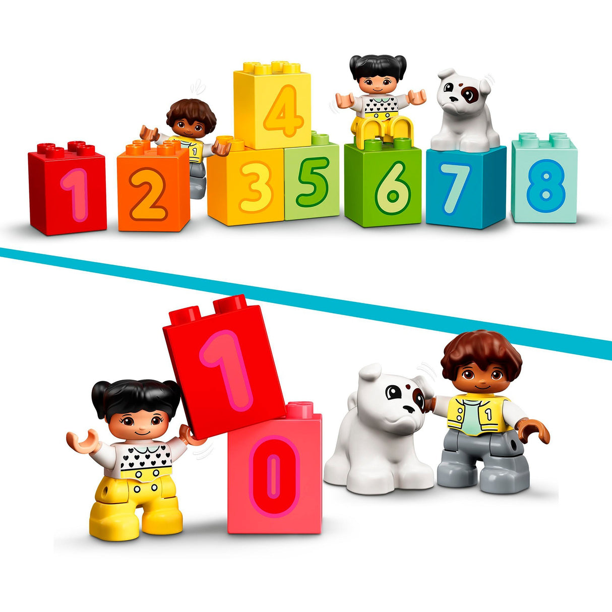 Lego Duplo – Zahlenzug – Zählen lernen, Konstruktionsspielzeug (10954)