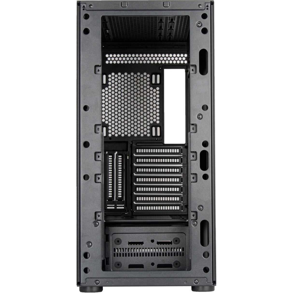 Silverstone sst-sed1-b Midi-Tower-Gehäuse (schwarz | 2x USB-A | 1x USB-C)