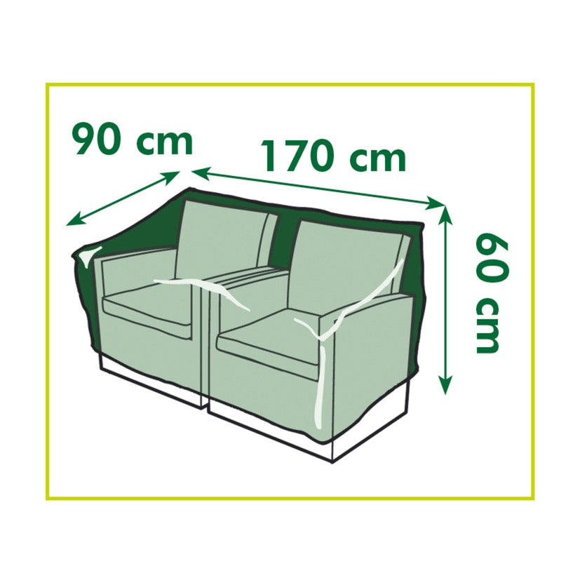 Naturgartenmöbelabdeckung für 2-Sitzer-Lounge-Sofa