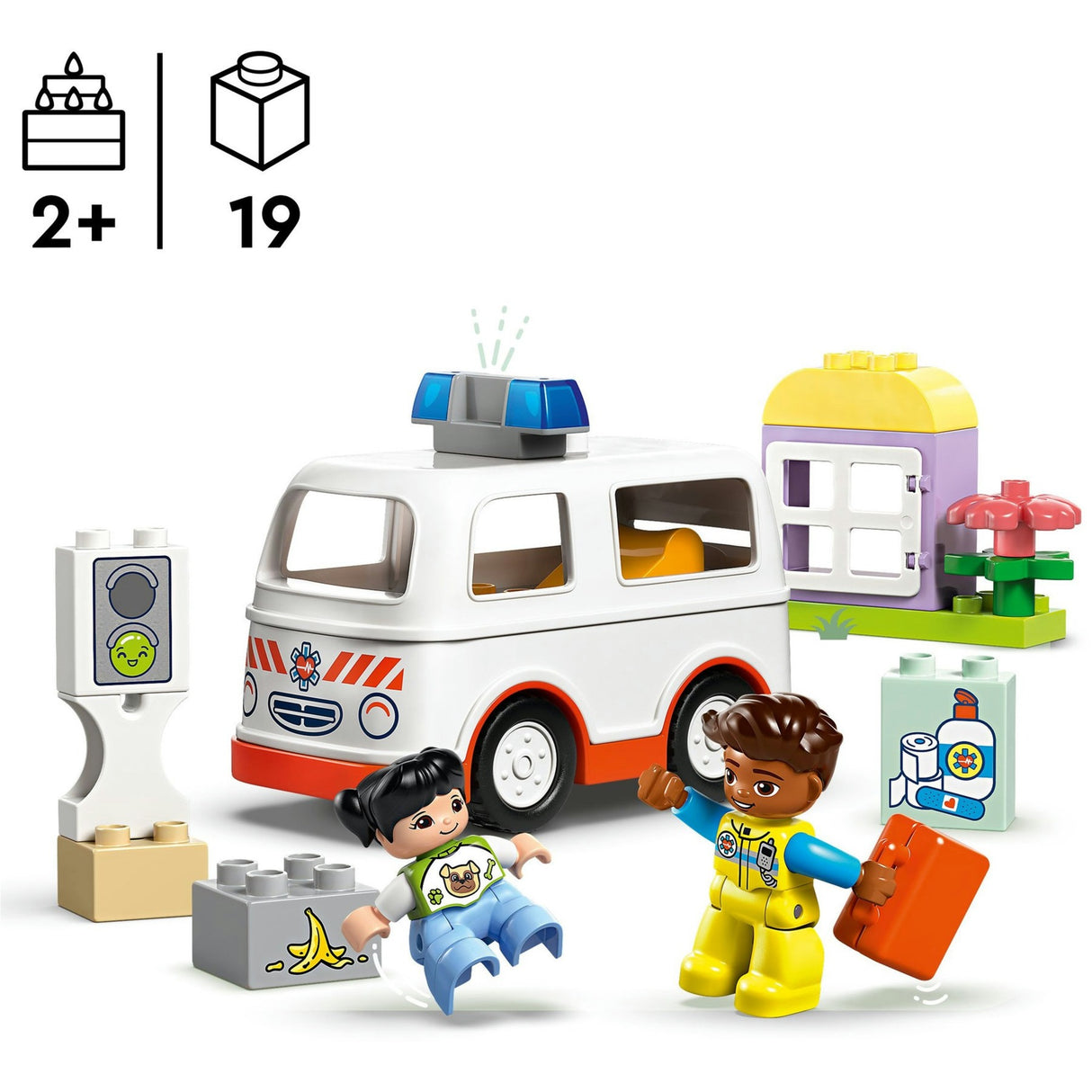 Lego Duplo Town 10447 Krankenwagen mit Fahrer