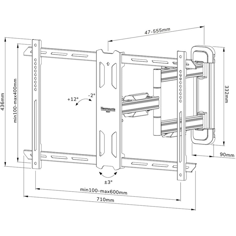 Neomounts von Newstar Select WL40S-850BL16 TV-Wandstonde