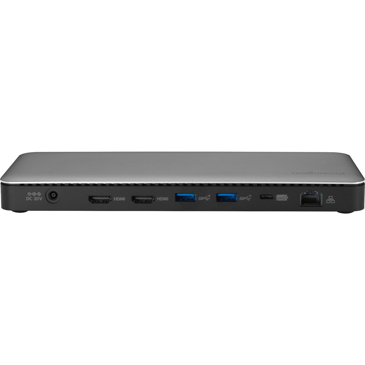 Kensington SD5760t Dockingstation (Silber Schwarz, Thunderbolt 4, USB-C, USB-A, HDMI, PD)