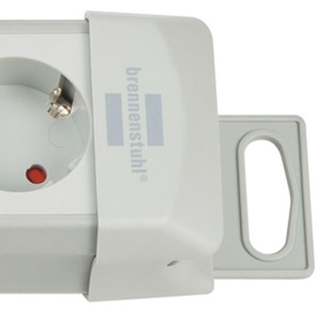 Brennerstuhl premium-line 4-fach Steckdosenleiste mit Schalter 1955540100 Steckdosenleiste (hellgrau)