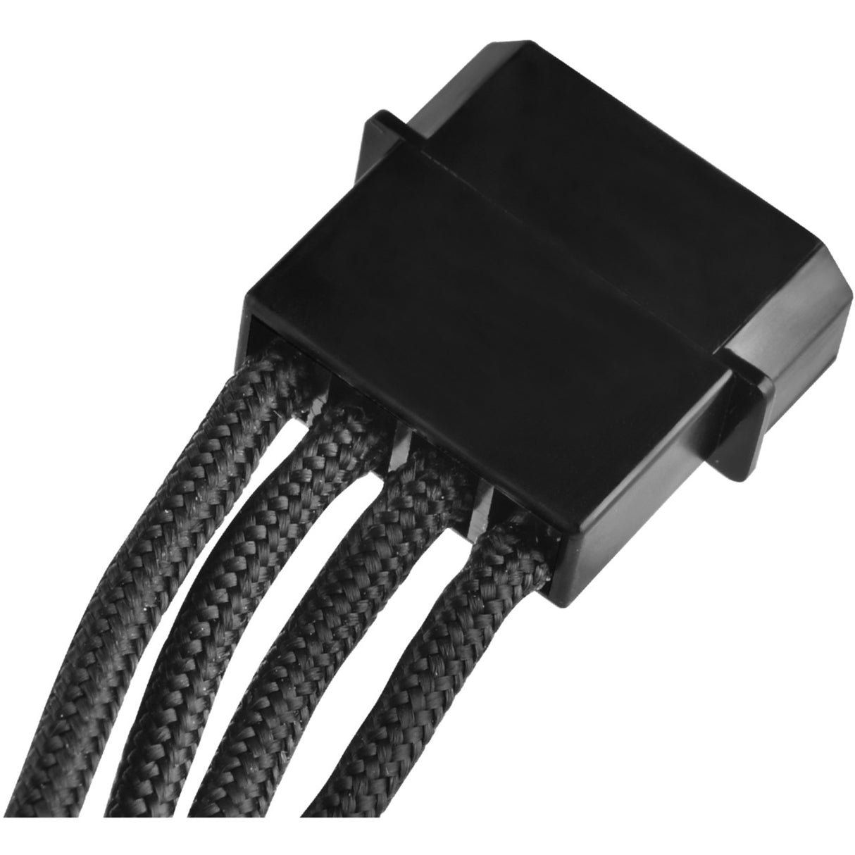 Silverstone-Adapter 4-Pin Molex > 4x 15-Pin SATA (schwarz, PP07-btsb)