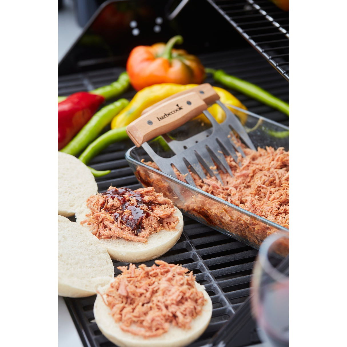 Barbecook-Set mit 2 Fleischkrallen