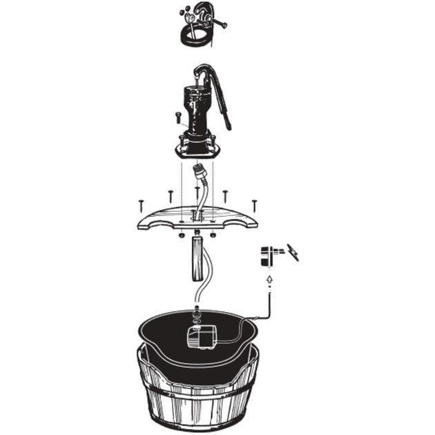 Ubbink – Acquaarte – Newcastle – Wasserspiel – Holz