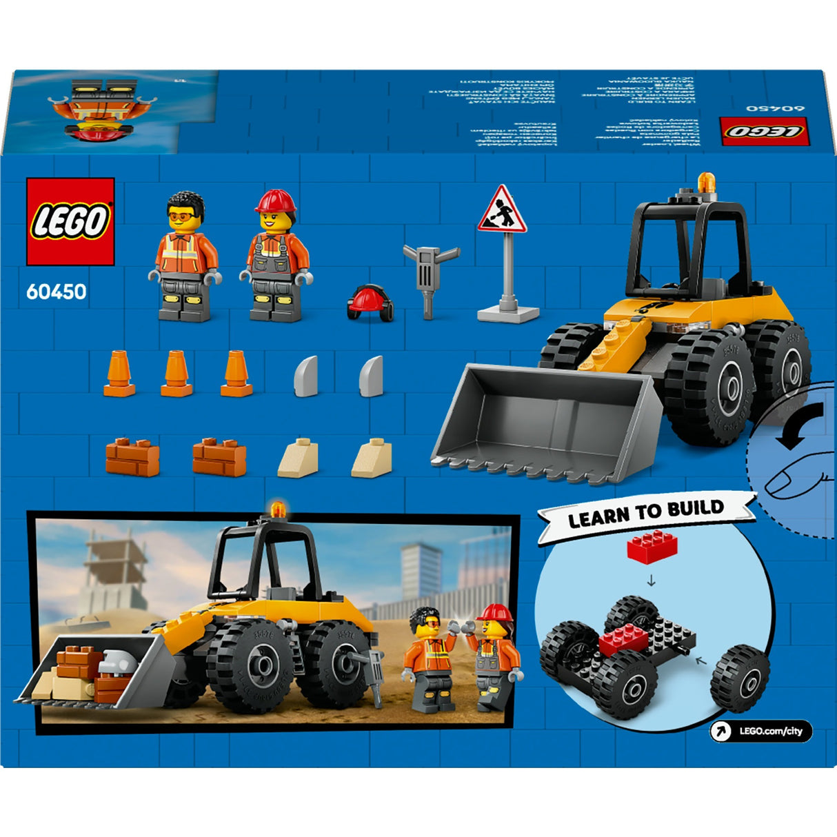 Lego 60450 City tolle Fahrzeuge gelber Radlader | 2 Stk