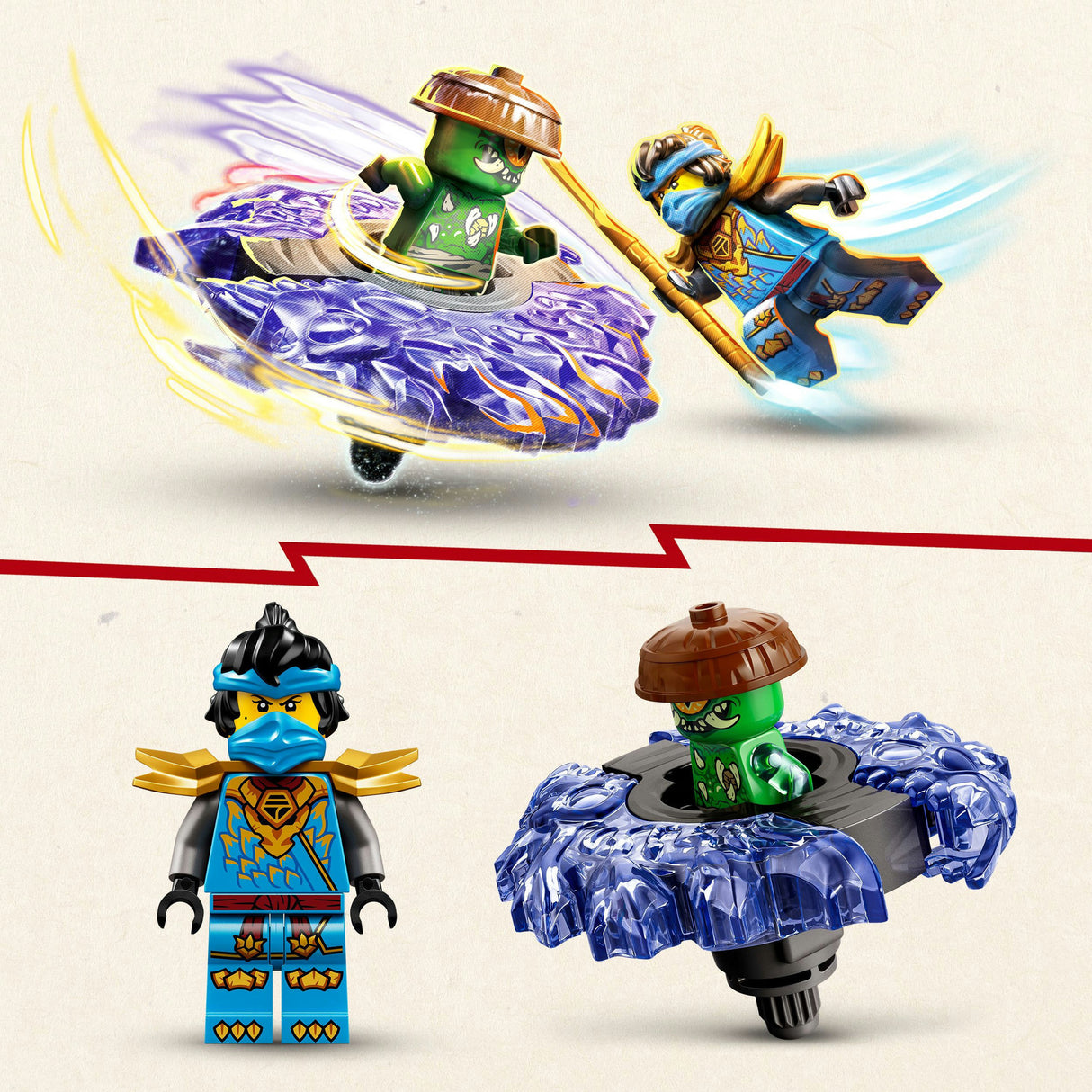 Lego Ninjago 71849 Nya vs. Elementar-Monster-Spinner