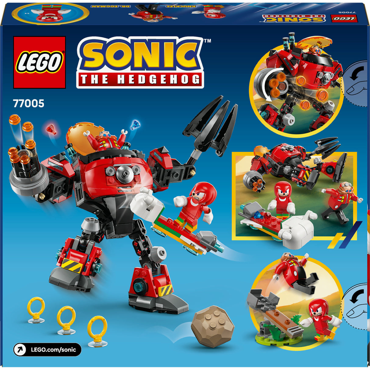 Lego Sonic 77005 Knuckles vs. Dr. Eggman Egg Crusher Mech