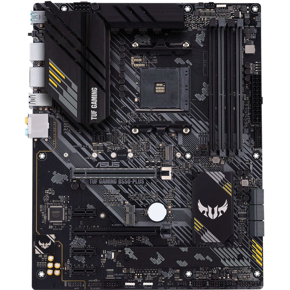 Asus Tuf Gaming B550-Plus WiFi II Sockel AM4 Motherboard (Schwarz, RAID, GB-LAN, WiFi 6, BT, Sound, ATX)