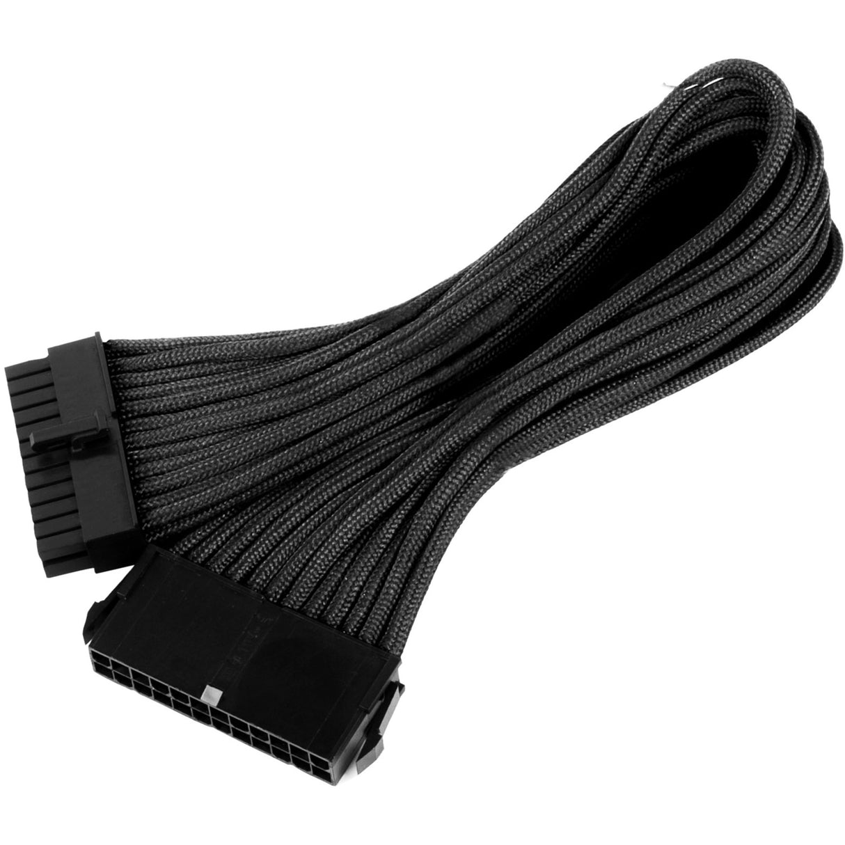Silverstone 24-Pin ATX-Verlängerungskabel (schwarz, 30 Zentimeter, pp07-mbb)
