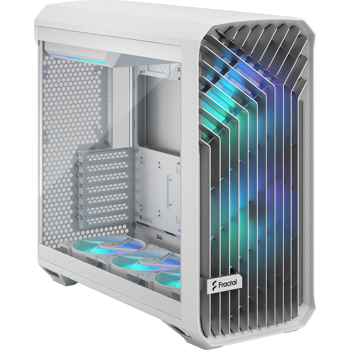 Fraktales Design Torrent White RGB TG Clear Tönung