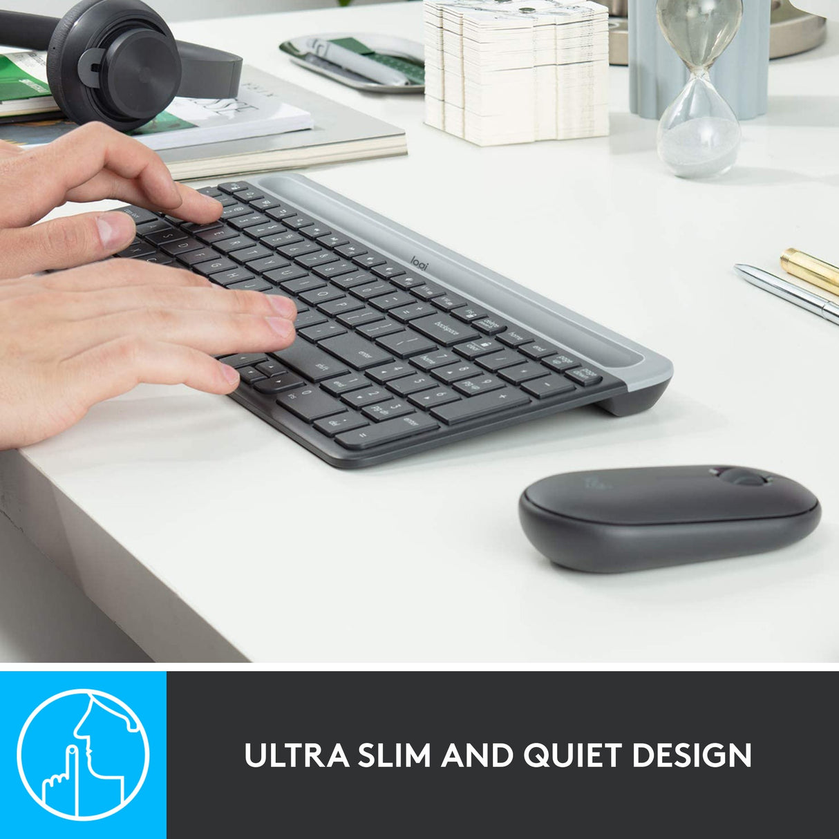 Logitech MK470 Slim Wireless Keyboard und Mauskombination