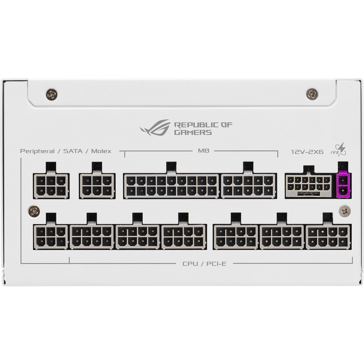 Asus Rog Strix Platinum White Edition modulares 1000-Watt-Netzteil (weiß, 1x 12V-2x6, 4x PCIe)
