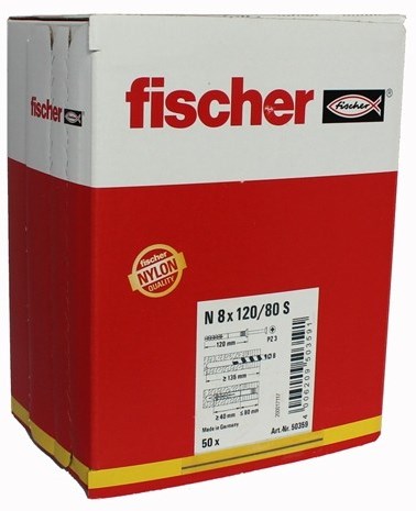 Fischer Nageldübel N8x120 (50 Stk.)