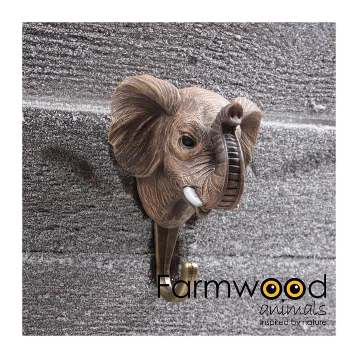 Farmwood animals kapstok haak hook'd! olifant 6,5x9x11cm