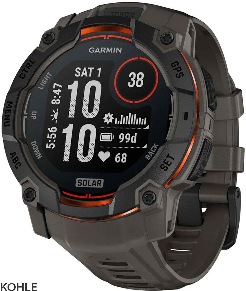 Garmin instinct® 3 Solar 50 mm – GPS-Multisport-Smartwatch