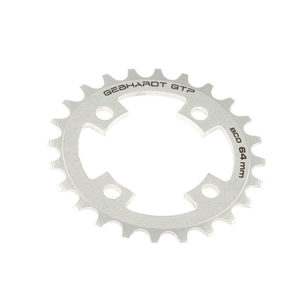 Gebhardt Kettenblatt 24t ø64mm 4 Arme, Silber