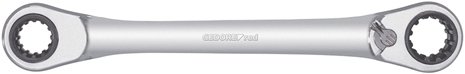 Gedore r07501019 Doppelring-Ratschenschlüssel | 4 in 1 | umschaltbar | metrisch - 3300899