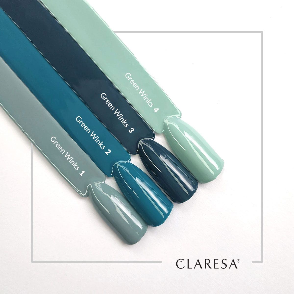 Claresa UV-LED-Gel-Nagellack, 5 ml, Green Winks 4