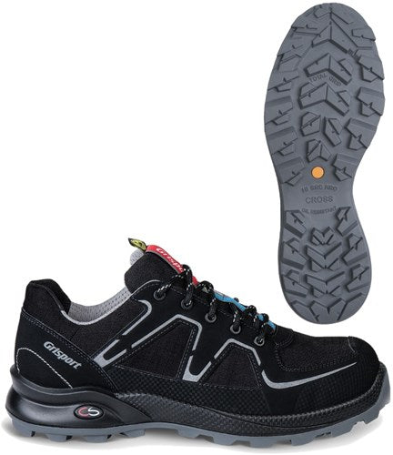 Grisport safety cross safety nordic 33603 laag s3 zwart zilver - maat 45 - 00.049.008.45